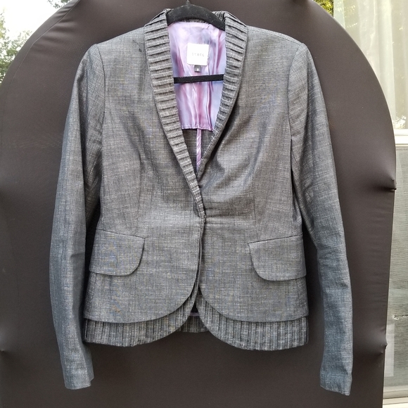 Philippe DUBUC Women's Designer Structured Statement Tiered Jacket - Picture 2 of 16